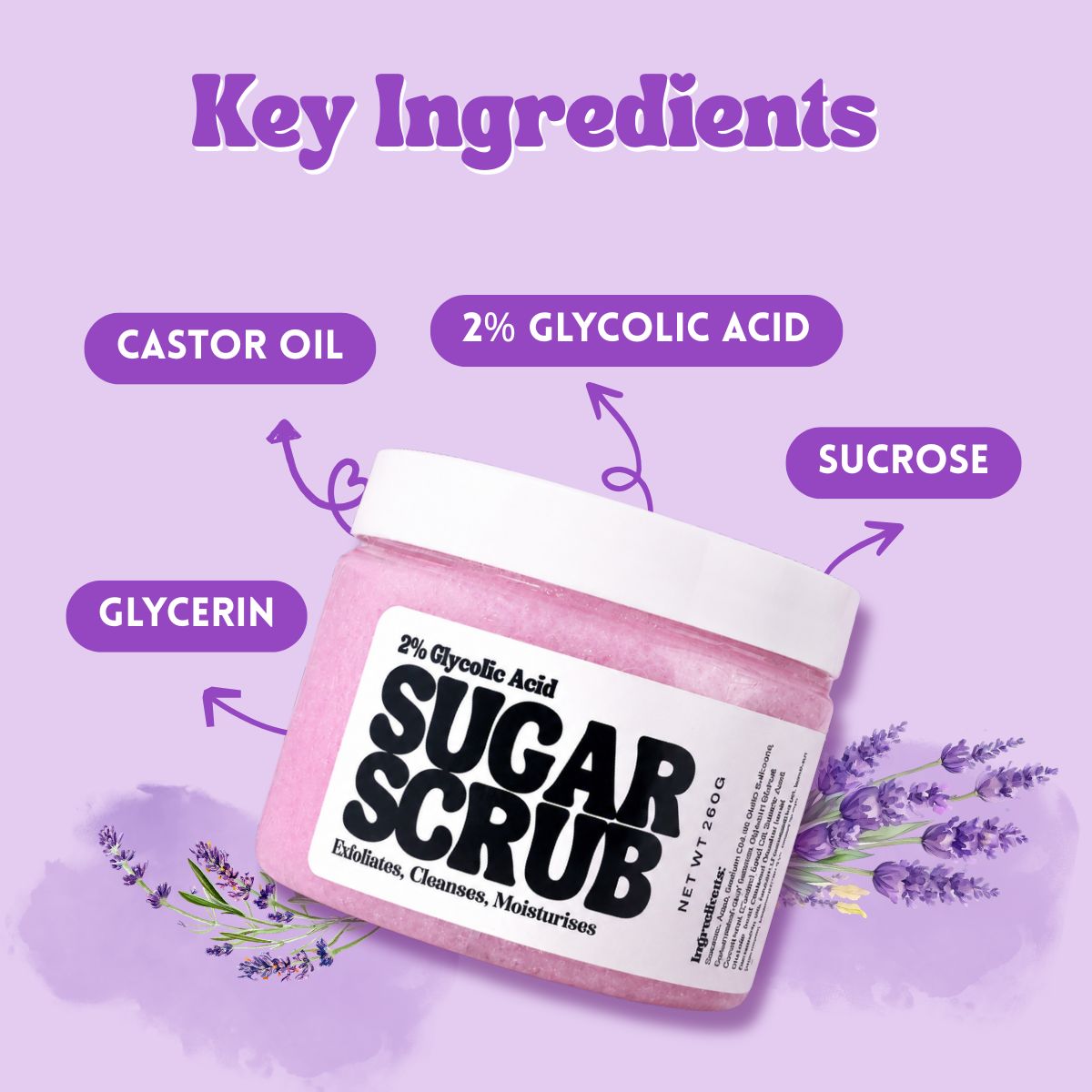 Lavender Love – Foaming Body Scrub