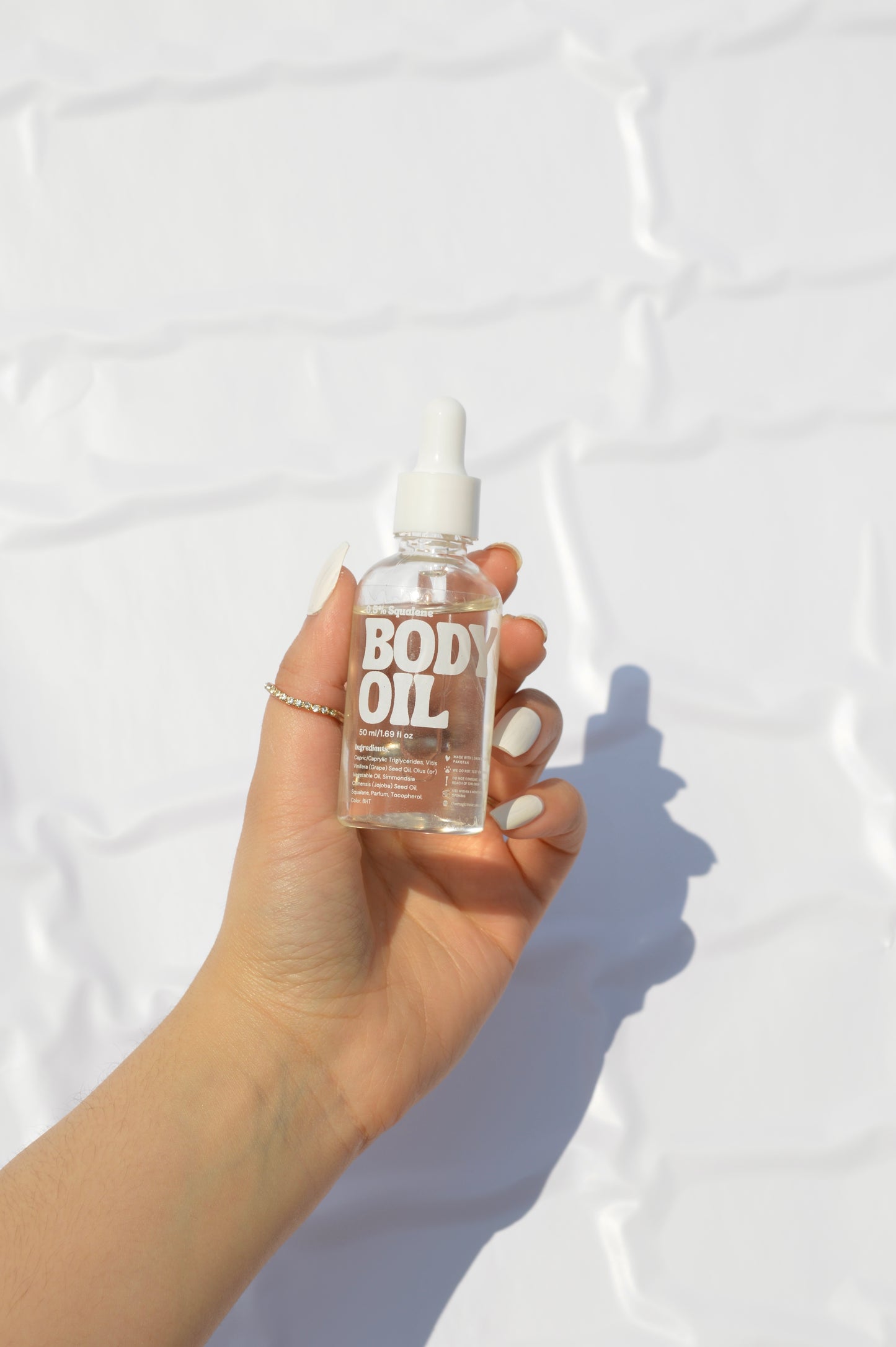 Unscented Glow – 0.5% Squalane Body Oil