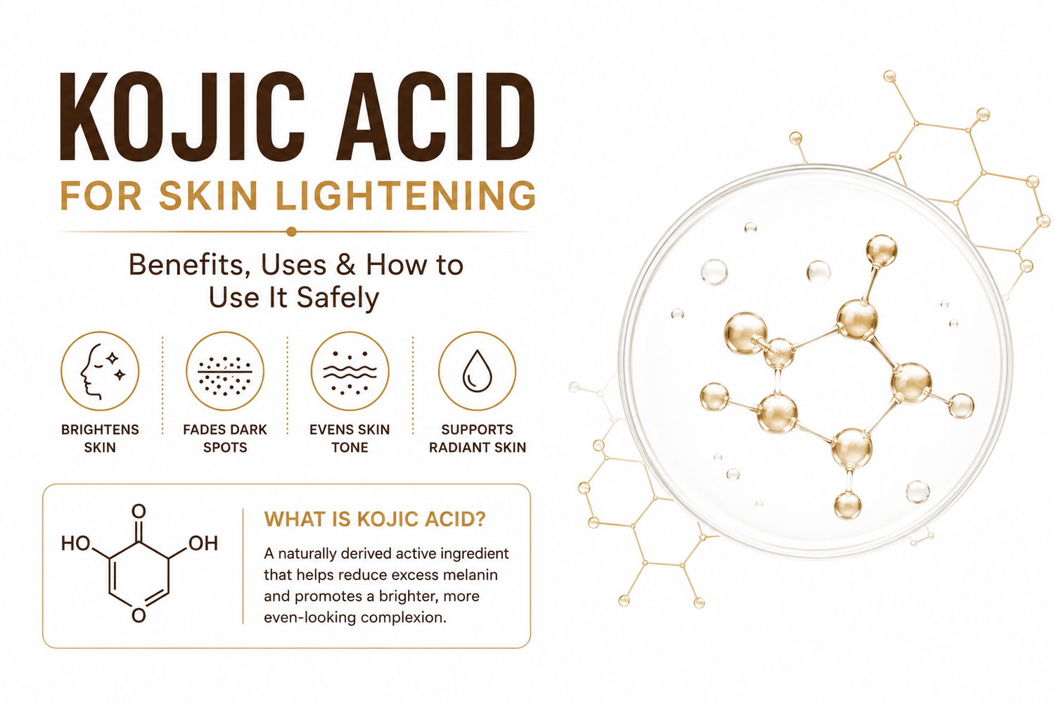 Kojic acid for body skin