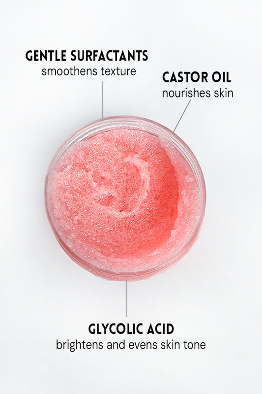 Watermelon Mojito – 2% Glycolic Acid Foaming Sugar Scrub